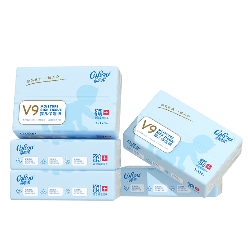 �����ᣨCOROU����ֽ Ӥ����ֽ�� 3��M��120��*5�� ����� ��ʪֽ��  ��˪ֽ 88.38Ԫ����14.73Ԫ/����