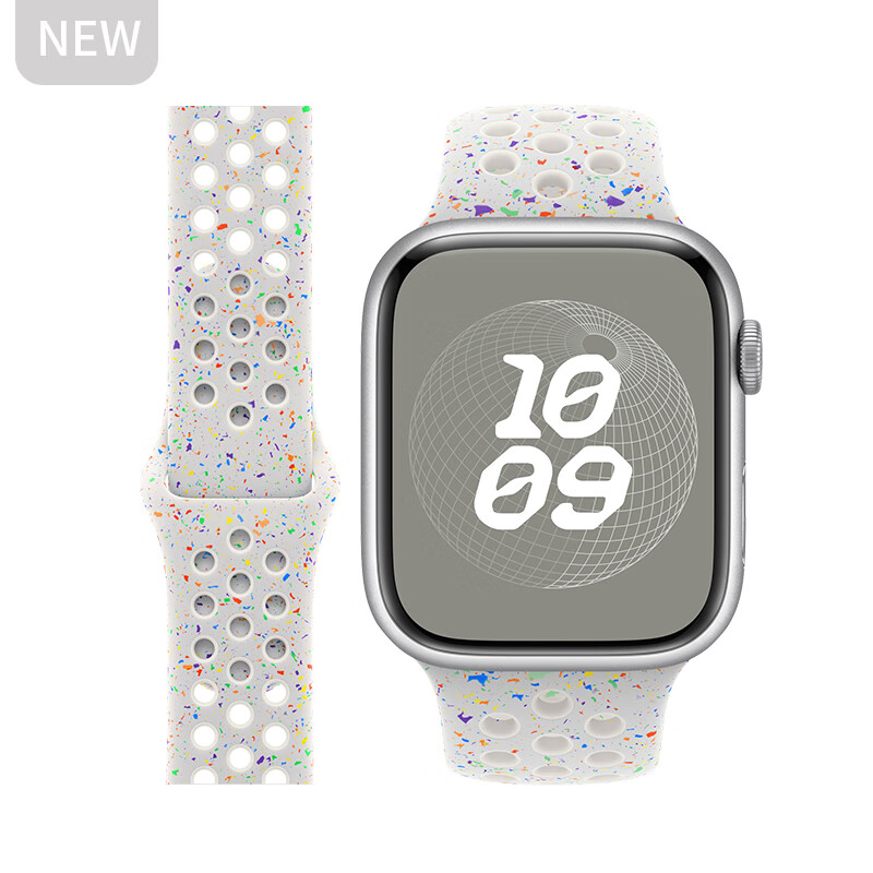 watch7/6洞洞 new-白金色彩点【双色耐克】 适用:苹果手表38/40/41mm