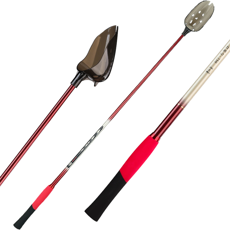 臻佑(grsaed)打窝勺抛饵勺80cm浮水钓鱼远投打窝器碳素打窝杆带头杆