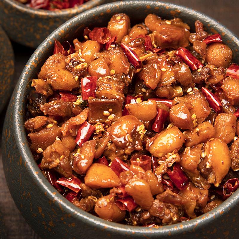 冷幫主麻辣冷吃兔肉類即食零食四川自貢特產(chǎn)鹵味熟食休閑小吃兔丁 麻辣味