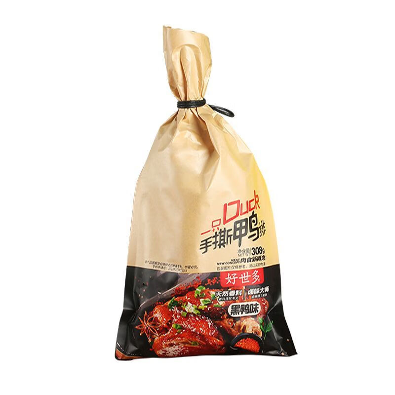 好世多手撕鴨排308g開(kāi)袋即食熟食下酒菜麻辣真空包裝宿舍聚會(huì )網(wǎng)紅小零食 黑鴨味 308g 鴨排/1包