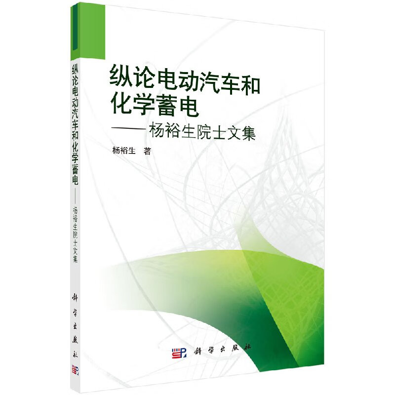 纵论电动汽车和化学蓄电 杨裕生 科学出版社