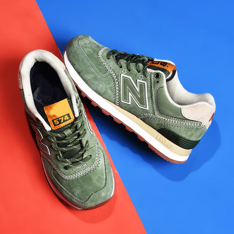 gormlboa74男鞋女鞋春秋季鞋子跑步运动鞋 总统绿 574 35