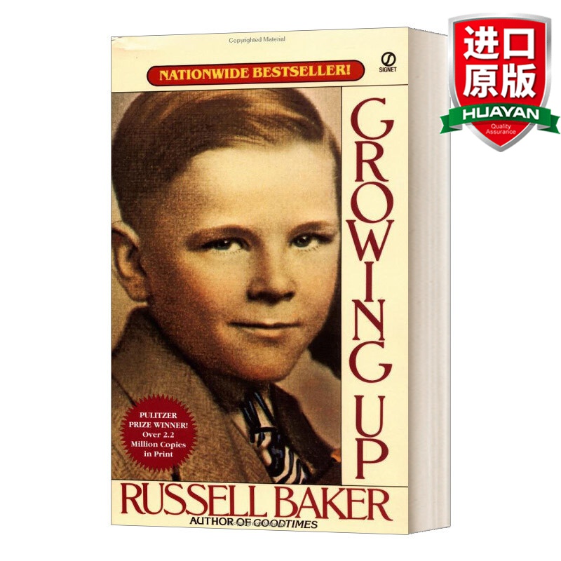 Growing Up 英文原版 成长 拉塞尔贝克童年自传 Russell Baker 英文版 进口英语原版书籍