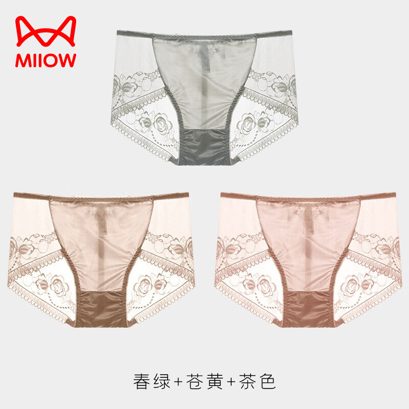 ���ڲ�����è�ˣ�MiiOW����˿�ڿ�Ů˫������Ը�ȫ͸���ջ�Ůʿ�ڿ��޺�͸�������ڿ� ����+�Ի�+��ɫ ���루����90-120�