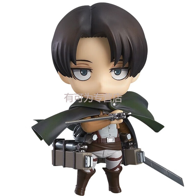 进击的巨人模型手办q版车载机箱桌面装饰摆件送礼收藏可动玩具 兵长q