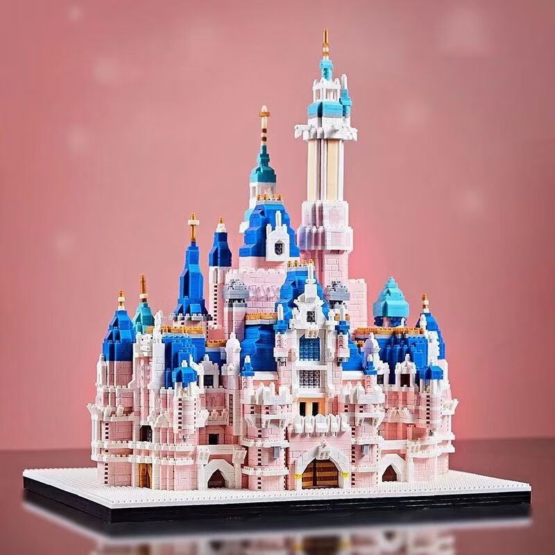 公主尼城堡积木女孩系列拼图高难度大型拼装玩具礼物 中级难度迪士尼