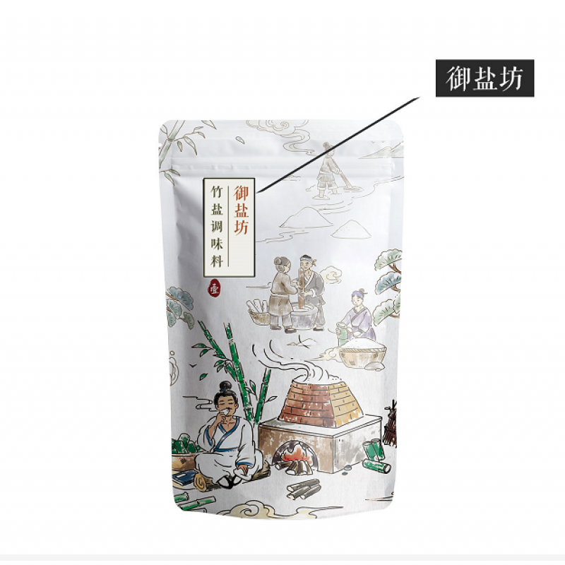 丹晶竹盐 10袋x228g 丹晶御盐坊一烤竹盐调味料九烤竹盐及