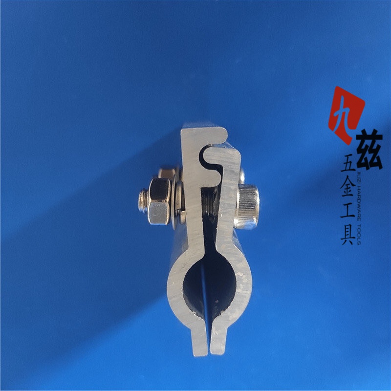 运磐锋铝合金防风夹具平面夹具铝镁锰板屋面配件彩钢瓦固定夹具抗风