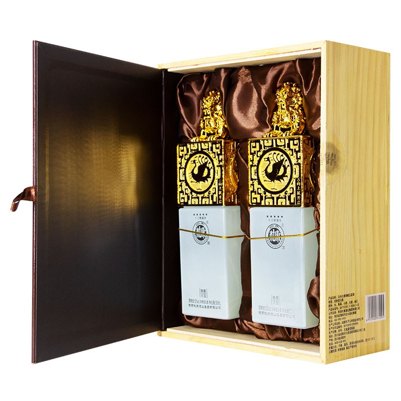白水杜康(baishuidukang)52度白水杜康御藏玉玺500ml*2瓶(木质礼盒装)