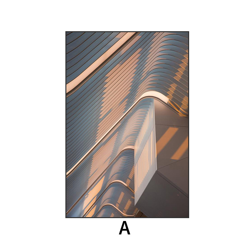 沙发背景墙墙上挂画光影艺术建筑装饰画现代客厅玄关背景墙壁走廊挂画