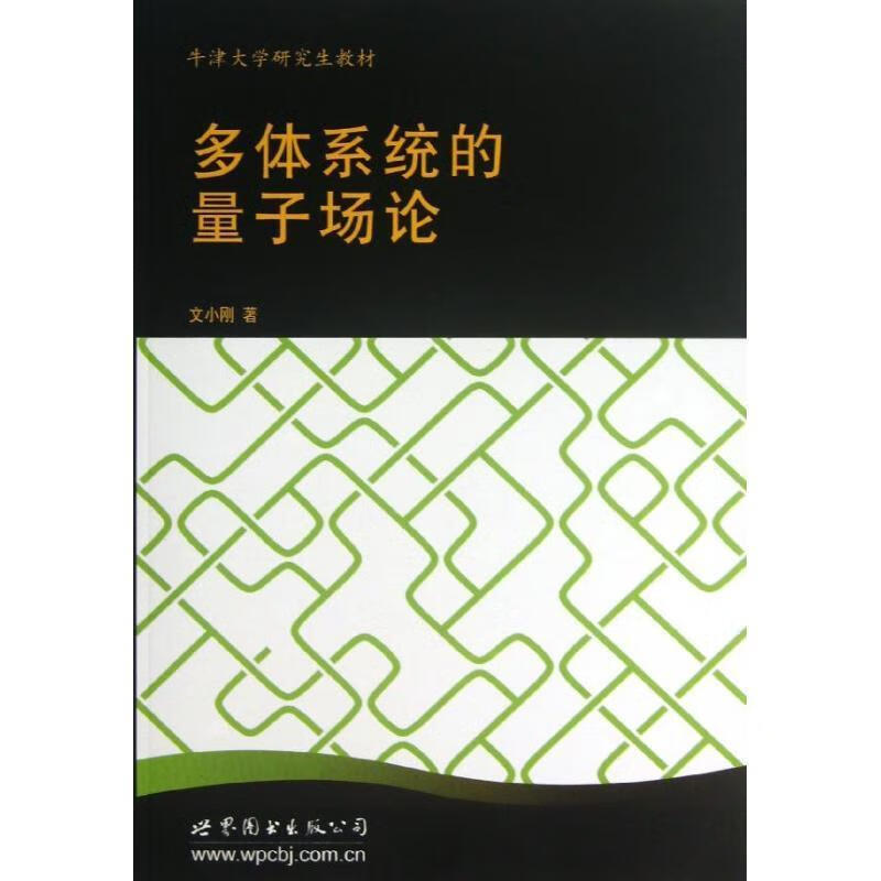 多体系统的量子场论 (美)文小刚著 9787510044144【正版图书】