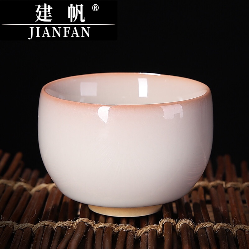 建帆建帆轻奢品牌猪油冻主人杯茶杯单杯男士高端陶瓷品茗杯茶盏功夫茶