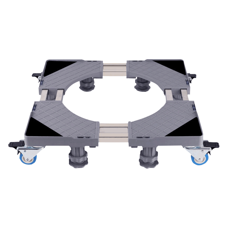 代斯克洗衣机底座移动架托架4个刹车带轮子支架滚筒冰箱垫高底座加高 升级可移动腿-单管4轮+4吸盘腿10022940034767