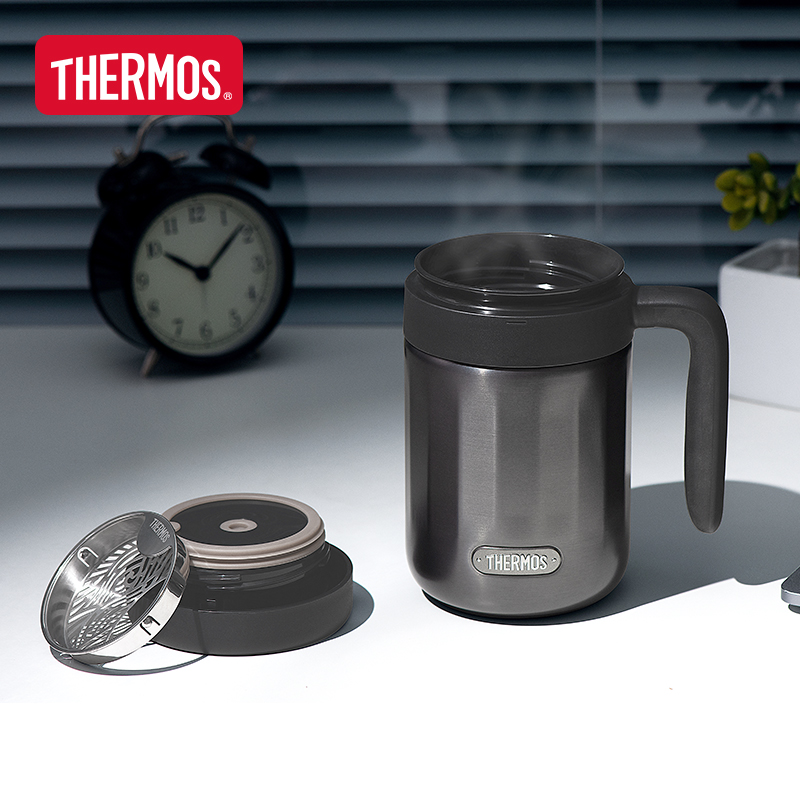 膳魔师(thermos) 膳魔师thermos保温杯咖啡杯泡茶杯男士把手杯tcmn