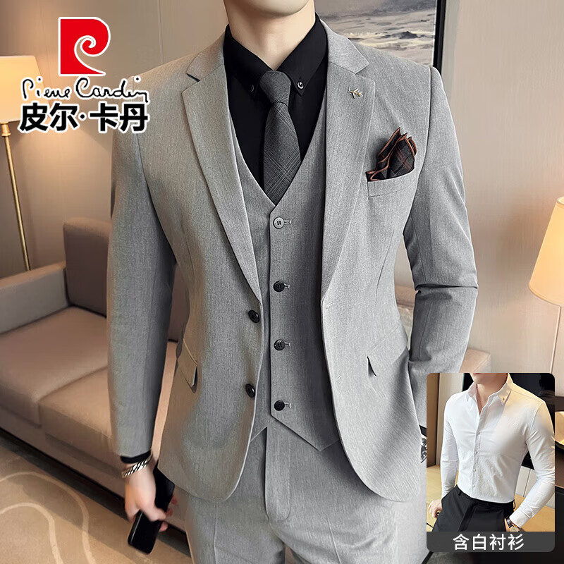 ���ڲ�����Ƥ��������pierre cardin������������װ��ʿ����ְҵ��װ������Ʀ˧��������������װ�� ǳ���ļ���(����+����+����+����) 7XL 505.9Ԫ