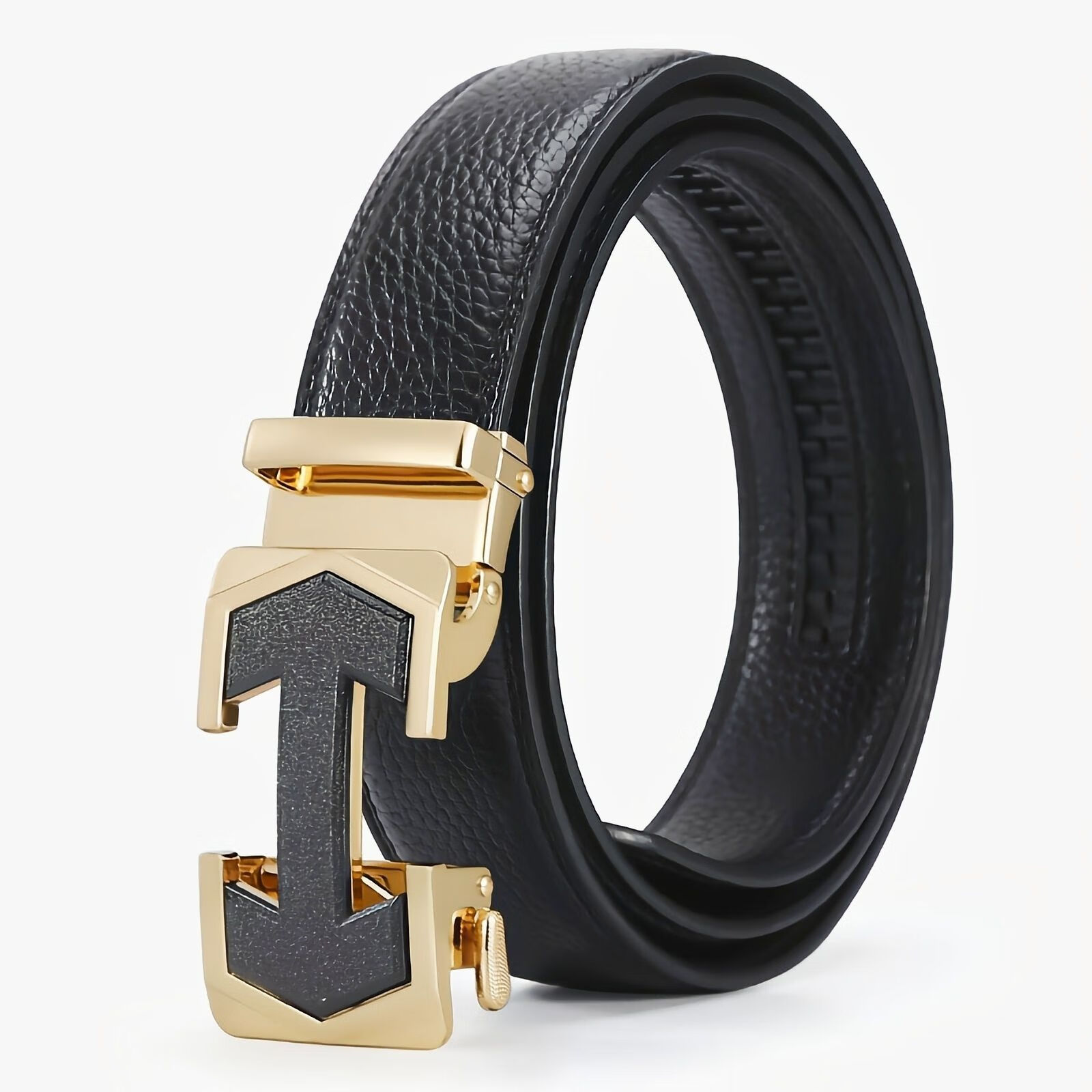 daishu)男士皮带2023夏季新款潮流简约百搭合金自七夕礼物 款式一金