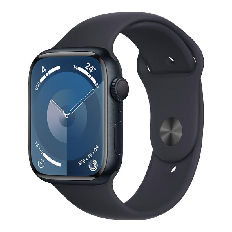 【99成新】Apple Watch Series9(GPS);45mm午夜铝壳;午夜运动表带  S/M(3M589CH/A) (Demo)【APR】智能手表  