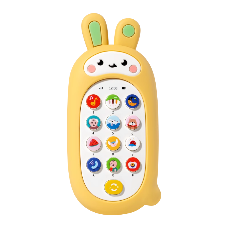奕思瑞嬰兒手機(jī)玩具可咬0-1-3歲寶寶雙語(yǔ)仿真電話兒童早教玩具周歲禮物 【手指鍛煉】小兔子+螃蟹抽抽樂(lè)