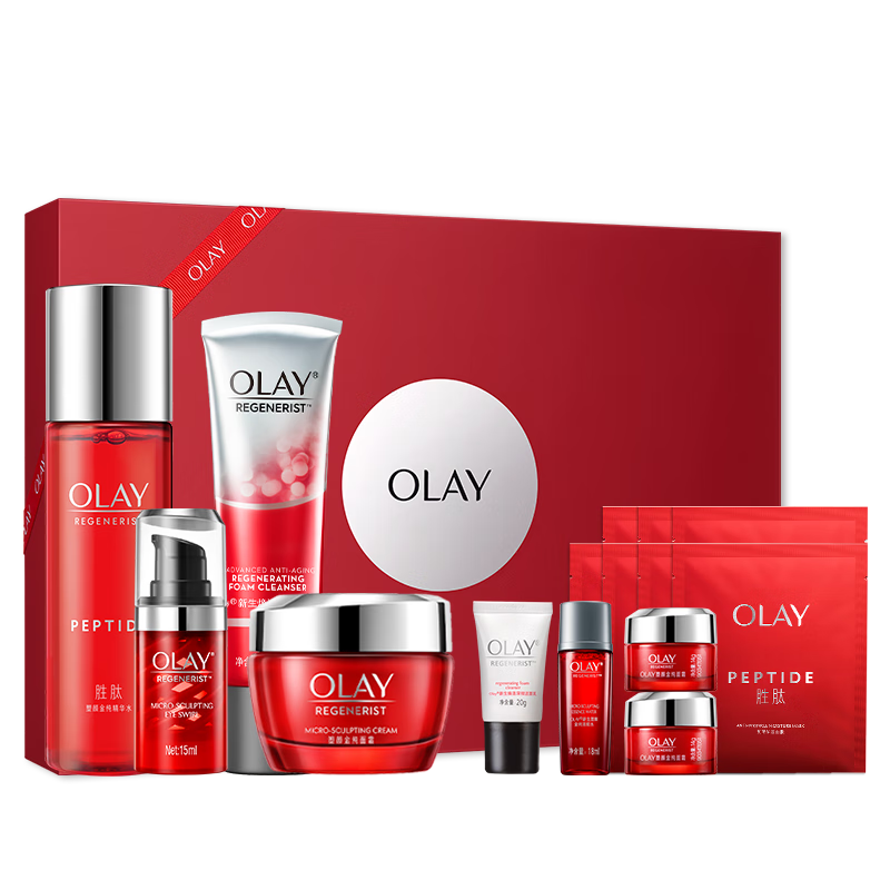 玉兰油护肤套装怎么样好用吗 玉兰油(olay)大红瓶15件护肤品套装礼盒