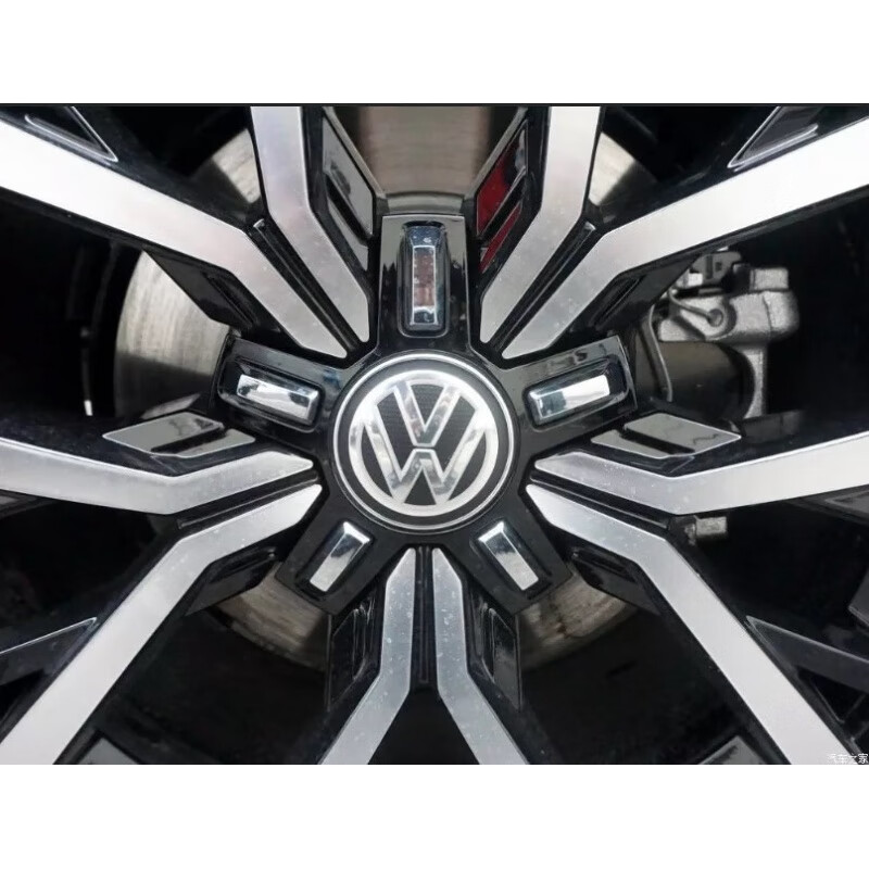 途观l探岳高尔夫嘉旅轮毂中间盖五爪麻面轮毂盖 帕萨特轮毂盖一只