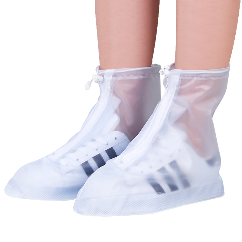 尚烤佳 Suncojia一次性雨鞋 防水防雨鞋套 透明加厚耐磨鞋套2XL码