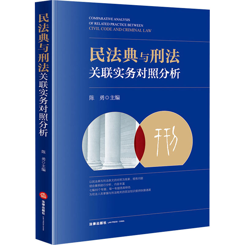 民法典与刑法关联实务对照分析 图书