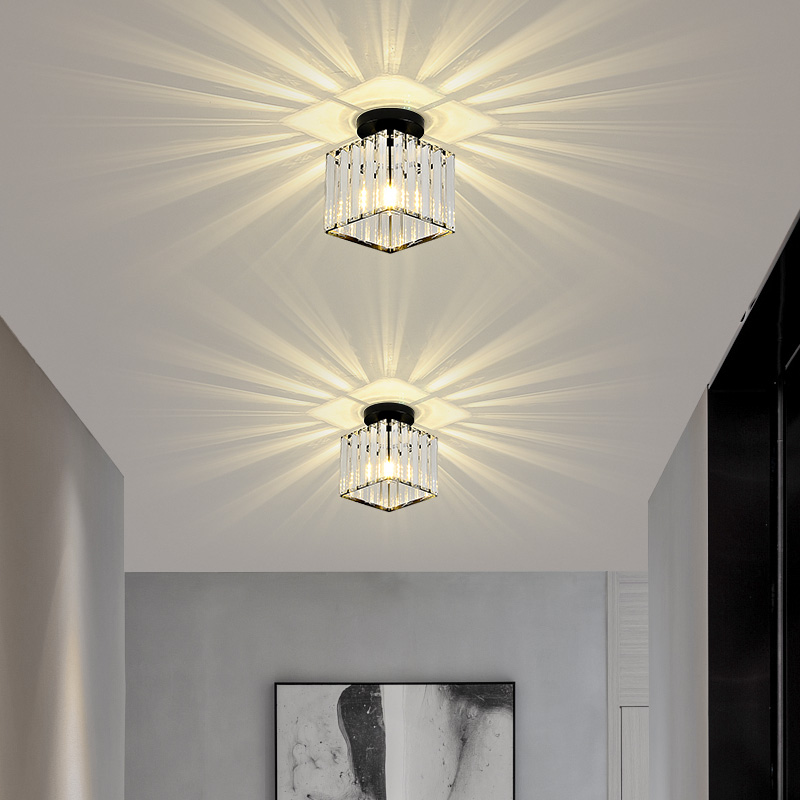 加昌走廊吊灯蒲公英灯玄关吊灯水晶过道灯 简约现代 个性创意 走廊小