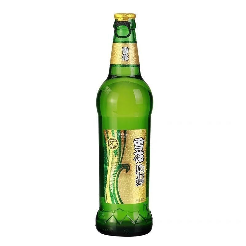 雪花;snow经典原汁麦啤酒500ml瓶装原汁麦9℃酒精度3.