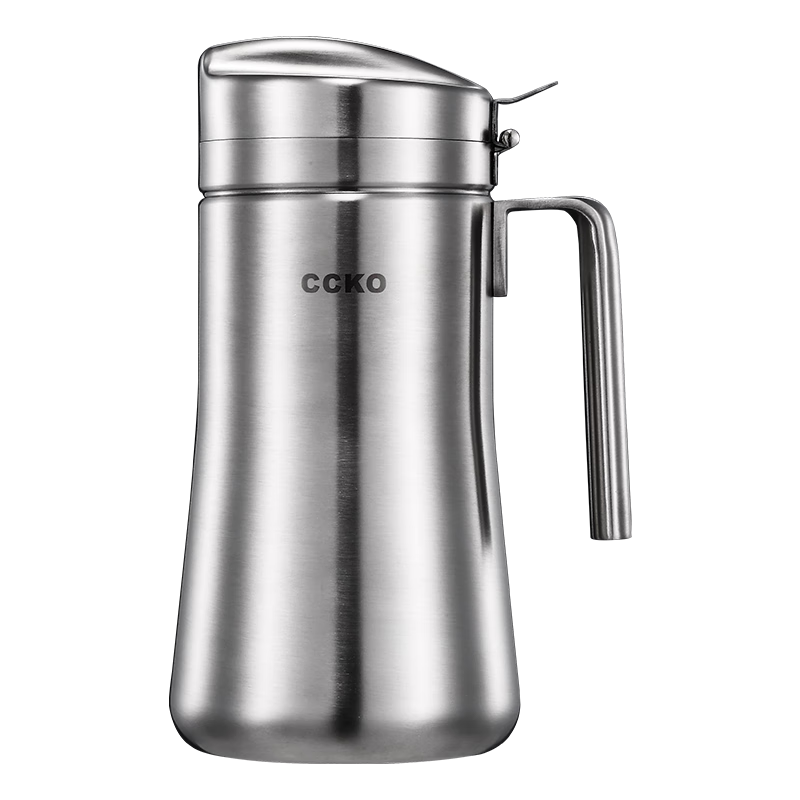 CCKO 304不锈钢油壶防漏控油瓶油罐厨房用品家用食用油香油壶调料瓶子 1000ML中号油壶