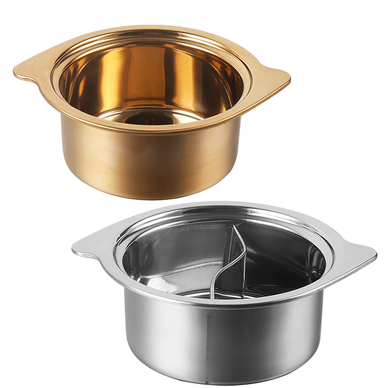 锐佳(ruijia)商用单人火锅电磁炉专用一人一锅加厚鸳鸯锅迷你自助小