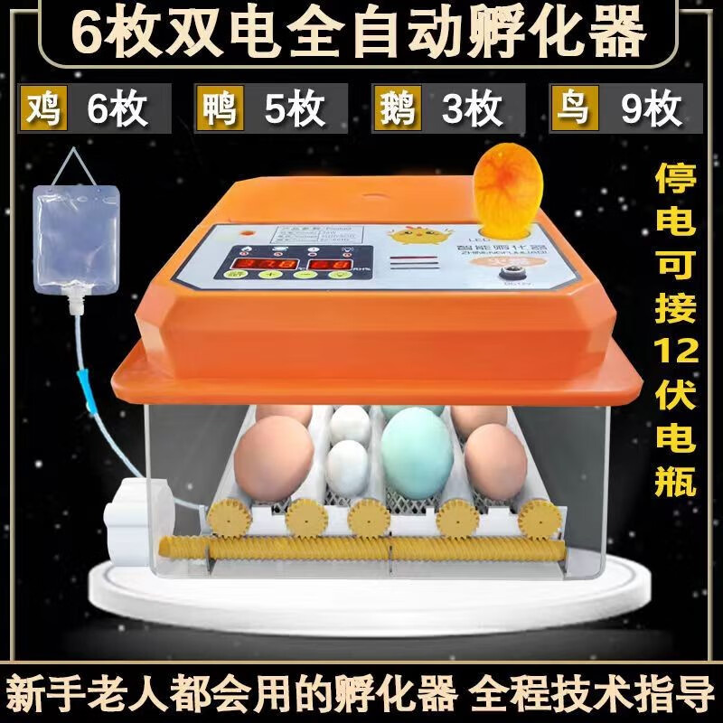 孵化机全自动孵化箱小鸡卵化机家用型智能  家用孵化机孵定制 6枚双电