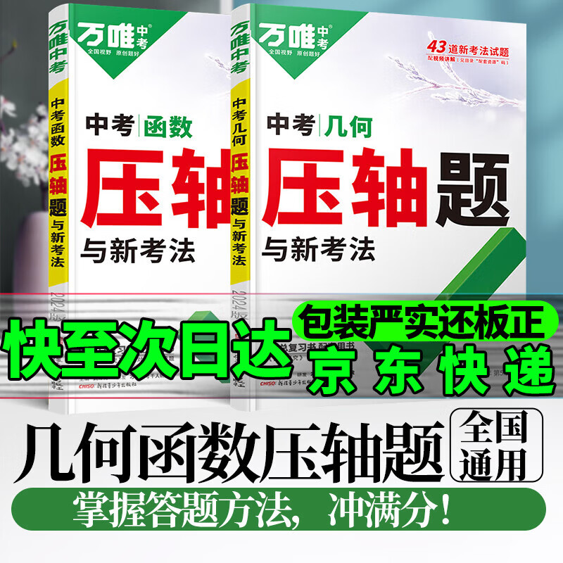 中考数学压轴题函数几何2024万唯中考数学专项压轴题中考数学初二初三九年级初中几何综合题二次函数万维