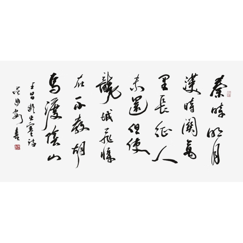 名家范迪安书法四尺横幅行书精品字画作品手写名人书画收藏带简历纯
