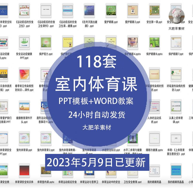 中小学体育室内课ppt成品运动与健康安全