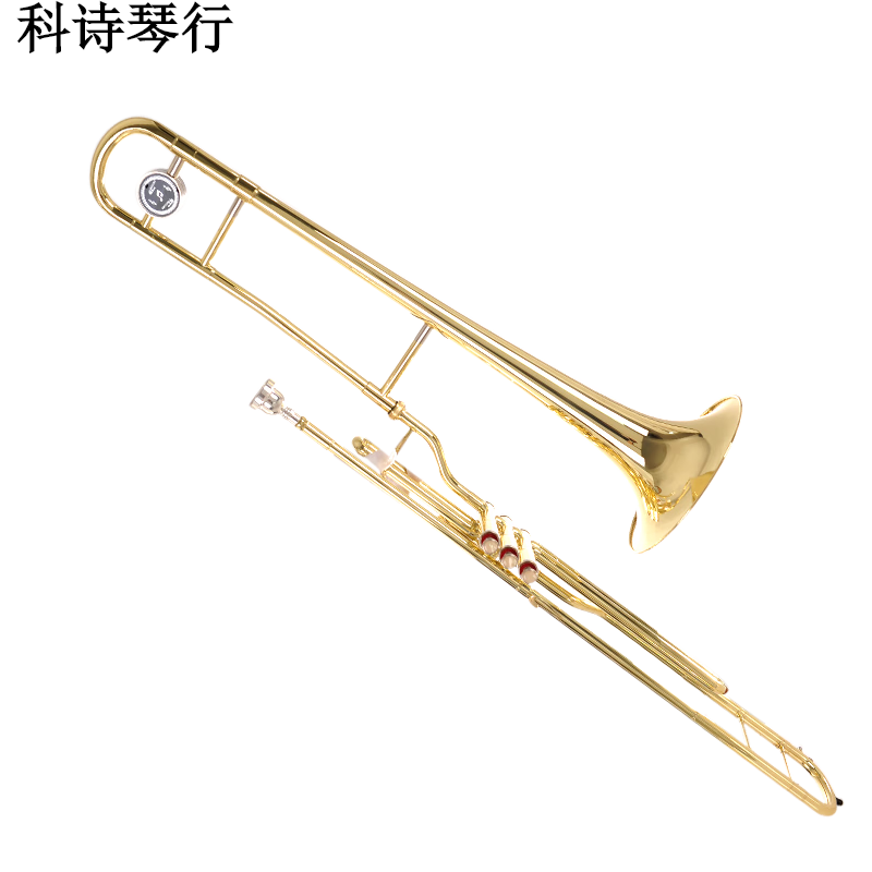 vzvp新款雅马蛤立键按键长号乐器 行进次中音长号降b凋 拉管演奏考级