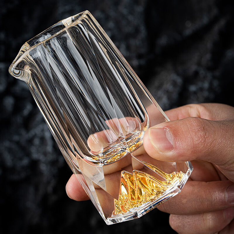 意大利zppsn创意金箔白酒杯酒具套装分酒器一口杯小茅台杯酒盅壶 单个