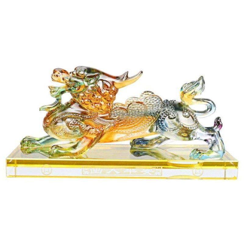 宸芃汽车摆件貔貅车载香水座车内饰品网红创意香薰 彩色貔貅18cm