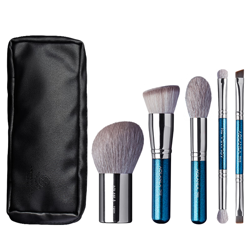 AOLANLA��Я��ױˢ��װС�ߴ�5֧��ױ���߷۵�ɢ��ˢ��Ӱ���ˢ����ˢ�� 179Ԫ