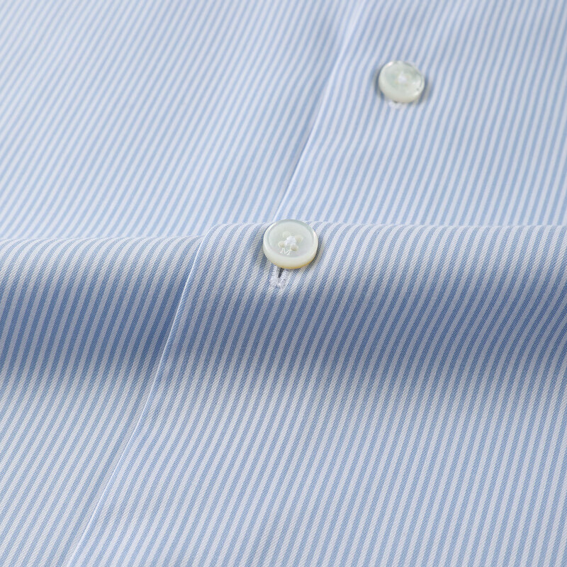 MAYOR男装 秋季ALUMO棉莱赛尔免熨易打理长袖男衬衫 蓝色 41