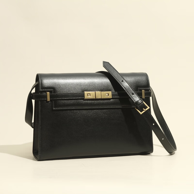 gdgf顿凯莉包女23新款牛皮新潮ins时尚邮差包单肩包斜跨包包 平纹