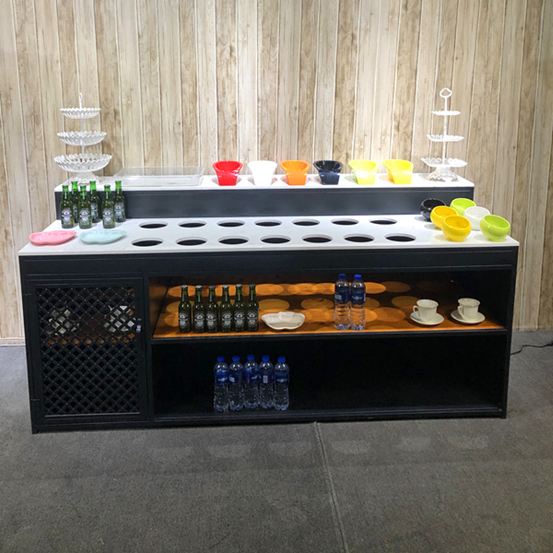 云漫卿火锅店调料台工业风火锅店调料台小料台自助餐酱料台串串香蘸料