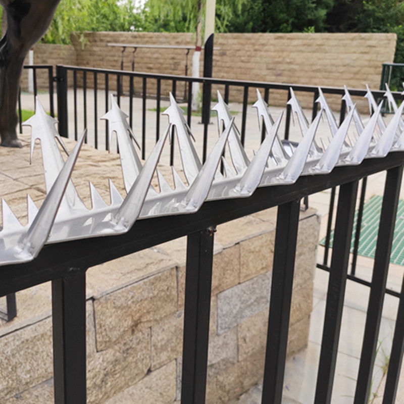 泥之昕2022304不锈钢防爬刺别墅护栏围墙防盗刺钉墙头刺防贼防攀爬刺