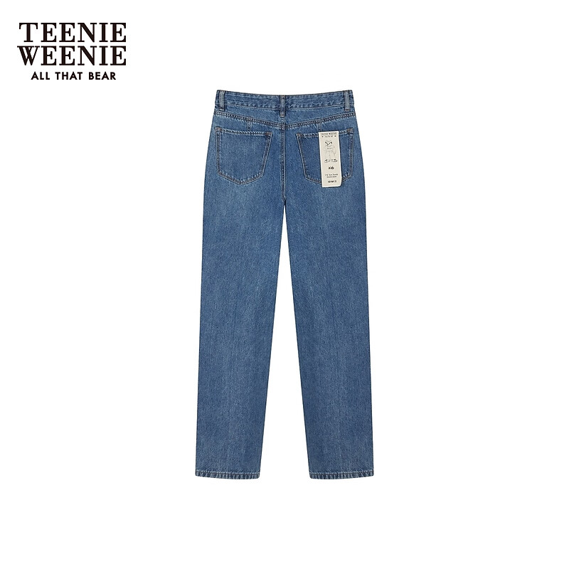 PLUS会员：Teenie Weenie 小熊 牛仔裤女 浅蓝色 