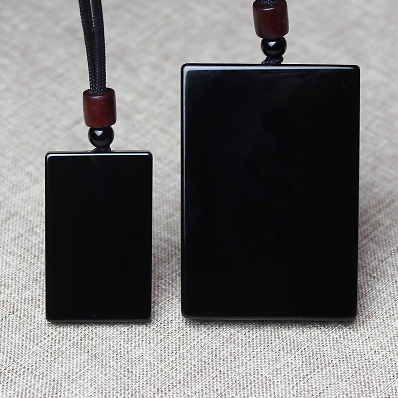 项链女饰品情侣礼物男士无事牌刻字定制生日 标准款配黑色挂绳不刻字