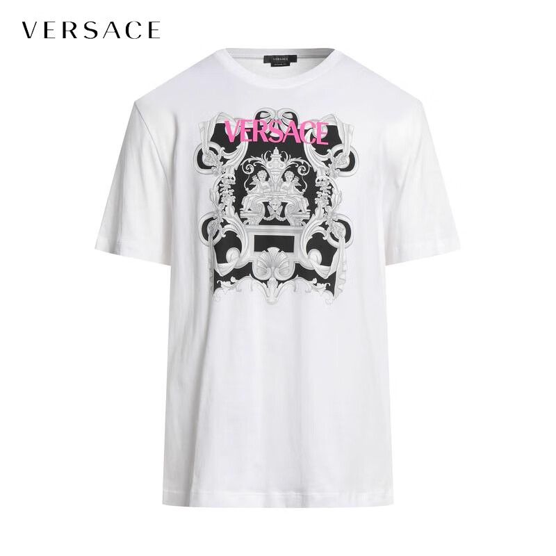 范思哲(versace)七夕礼物 男士t恤 white s int