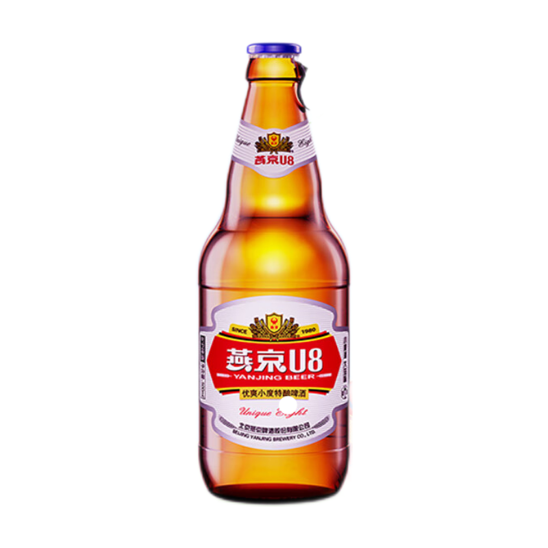 燕京啤酒 U8小度酒 500ml*12瓶