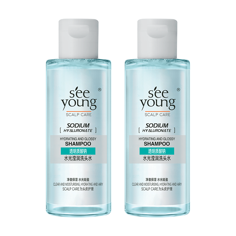 滋源（seeyoung）玻尿酸洗發(fā)水套裝控油蓬松清爽洗頭水露女無(wú)硅油氨基酸補水 玻尿酸洗發(fā)水 100g*2瓶 （體驗裝)