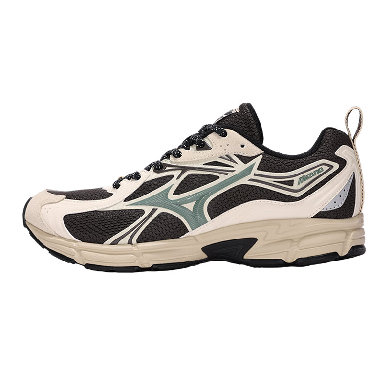 美津浓(MIZUNO)Mizuno运动鞋跑步鞋新款男女复古潮流老爹鞋慢跑缓震跑鞋SPEED 10 (男女)01/深咖啡/芦笋白/ 36