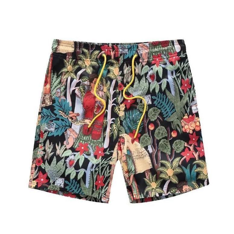 伐柯社会精神小伙潮流宽松沙滩花裤衩男2023夏季新款速干宽松五分裤沙